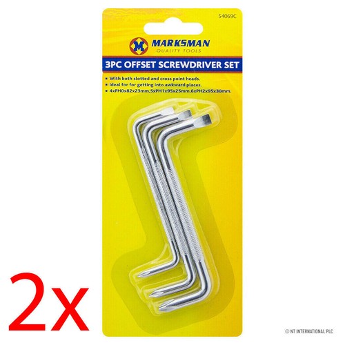 3pc offset screwdriver set - x,
