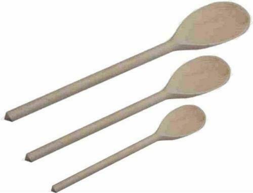 3pc wooden spoons beech - 1x,
